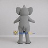 Custom Gray and Pink Elephant Mascot Costume Adult Full Body Suit for Wildlife Events