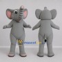 Custom Gray and Pink Elephant Mascot Costume Adult Full Body Suit for Wildlife Events