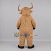 Custom Tan Shaggy Bull Mascot Costume Adult Full Body Suit for Farm Events