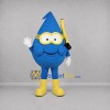 Custom Blue and Yellow Water Drop Mascot Costume Adult Full Body Suit for Water Conservation Events