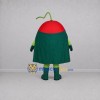 Custom Red and Green Superhero Tomato Mascot Costume Adult Full Body Suit for Food Festivals