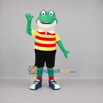 Custom Green and Yellow Frog Mascot Costume Adult Full Body Suit for School Events Custom Green and Yellow Frog Mascot Costume Adult Full Body Suit for School Events