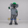 Custom Gray and Green Koala Mascot Costume Adult Full Body Suit for Wildlife Events