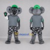 Custom Gray and Green Koala Mascot Costume Adult Full Body Suit for Wildlife Events