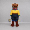 Custom Yellow and Brown Cowboy Mascot Costume Adult Full Body Suit for Western Events Custom Yellow and Brown Cowboy Mascot Costume Adult Full Body Suit for Western Events