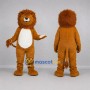 Custom Golden Brown Lion Mascot Costume Adult Full Body Suit for Wildlife Events