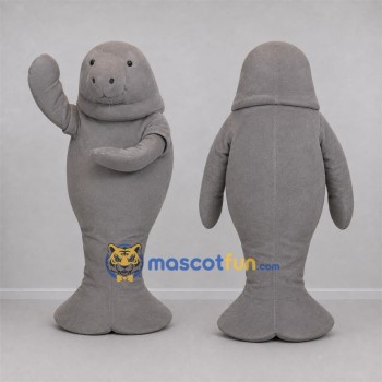 Custom Gray Seal Mascot Costume Adult Full Body Suit for Aquarium Events