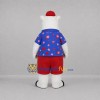 Custom White and Blue Polar Bear Mascot Costume Adult Full Body Suit for Summer Events Custom White and Blue Polar Bear Mascot Costume Adult Full Body Suit for Summer Events