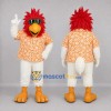Custom Red and White Tropical Bird Mascot Costume Adult Full Body Suit for Summer Events Custom Red and White Tropical Bird Mascot Costume Adult Full Body Suit for Summer Events