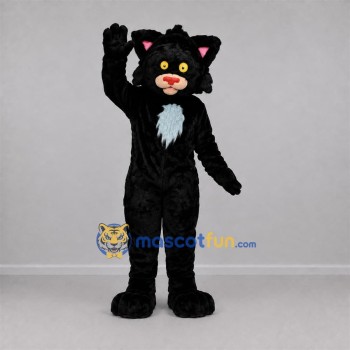 Custom Black and White Cat Mascot Costume Adult Full Body Suit for Halloween Events Custom Black and White Cat Mascot Costume Adult Full Body Suit for Halloween Events