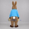 Custom Brown and Blue Rabbit Mascot Costume Adult Full Body Suit for Easter Events Custom Brown and Blue Rabbit Mascot Costume Adult Full Body Suit for Easter Events