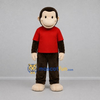 Custom Brown and Red Monkey Mascot Costume Adult Full Body Suit for Jungle Parties Custom Brown and Red Monkey Mascot Costume Adult Full Body Suit for Jungle Parties