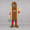 Custom Brown and Tan Hot Dog Mascot Costume Adult Full Body Suit for Food Festivals Custom Brown and Tan Hot Dog Mascot Costume Adult Full Body Suit for Food Festivals