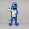 Custom Blue and Silver Fish Mascot Costume Adult Full Body Suit for Ocean Events Custom Blue and Silver Fish Mascot Costume Adult Full Body Suit for Ocean Events