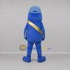 Custom Blue and Silver Fish Mascot Costume Adult Full Body Suit for Ocean Events Custom Blue and Silver Fish Mascot Costume Adult Full Body Suit for Ocean Events