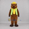 Custom Brown and Green Ranger Beaver Mascot Costume Adult Full Body Suit for Nature Events Custom Brown and Green Ranger Beaver Mascot Costume Adult Full Body Suit for Nature Events