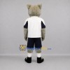 Custom Gray and White Wolf Mascot Costume Adult Full Body Suit for Sports Events Custom Gray and White Wolf Mascot Costume Adult Full Body Suit for Sports Events