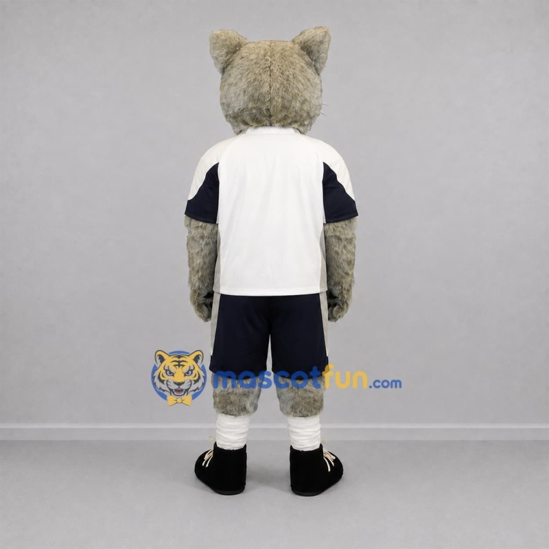 Custom Gray and White Wolf Mascot Costume Adult Full Body Suit for Sports Events Custom Gray and White Wolf Mascot Costume Adult Full Body Suit for Sports Events