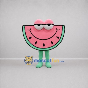 Custom Pink and Green Watermelon Slice Mascot Costume Adult Full Body Suit for Food Festivals Custom Pink and Green Watermelon Slice Mascot Costume Adult Full Body Suit for Food Festivals