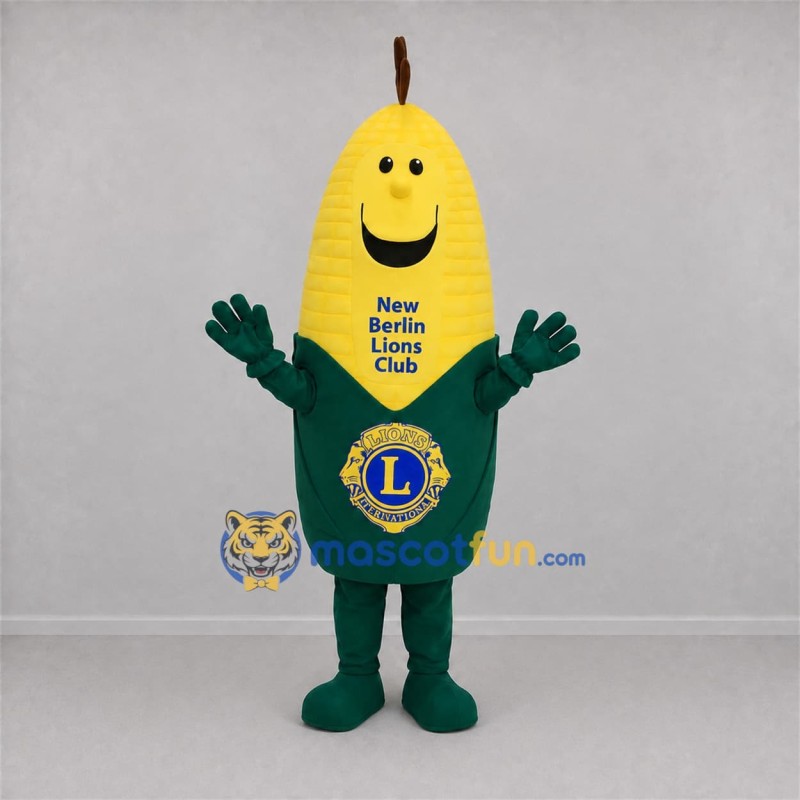 Custom Yellow and Green Corn Mascot Costume Adult Full Body Suit for Harvest Festivals Custom Yellow and Green Corn Mascot Costume Adult Full Body Suit for Harvest Festivals
