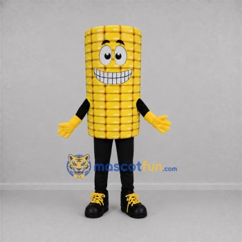 Custom Yellow Corn Cob Mascot Costume Adult Full Body Suit for Harvest Festivals