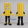 Custom Yellow Corn Cob Mascot Costume Adult Full Body Suit for Harvest Festivals Custom Yellow Corn Cob Mascot Costume Adult Full Body Suit for Harvest Festivals