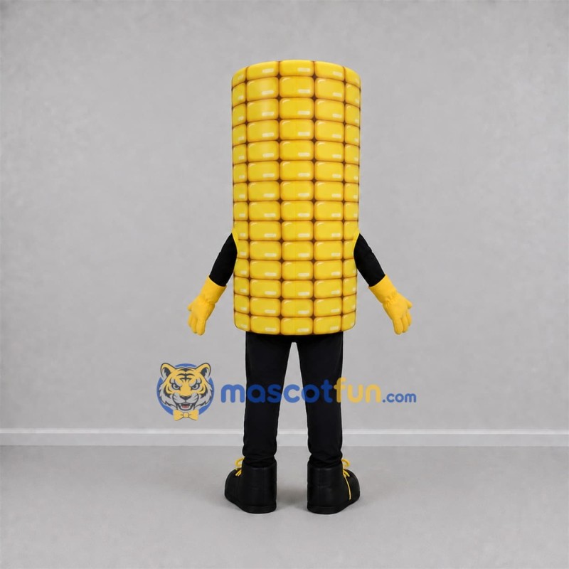 Custom Yellow Corn Cob Mascot Costume Adult Full Body Suit for Harvest Festivals Custom Yellow Corn Cob Mascot Costume Adult Full Body Suit for Harvest Festivals