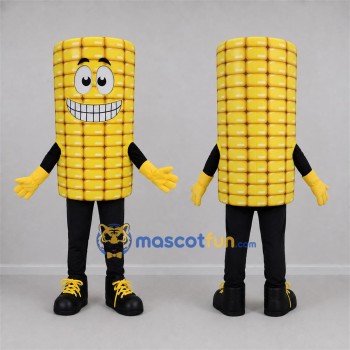 Custom Yellow Corn Cob Mascot Costume Adult Full Body Suit for Harvest Festivals