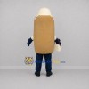 Custom Brown and Cream Hot Dog Mascot Costume Adult Full Body Suit for Food Festivals Custom Brown and Cream Hot Dog Mascot Costume Adult Full Body Suit for Food Festivals