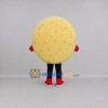 Custom Golden Yellow Tortilla Mascot Costume Adult Full Body Suit for Food Festivals Custom Golden Yellow Tortilla Mascot Costume Adult Full Body Suit for Food Festivals
