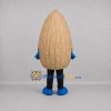 Custom Brown Almond Mascot Costume Adult Full Body Suit for Food Festivals Custom Brown Almond Mascot Costume Adult Full Body Suit for Food Festivals