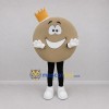 Custom Tan and Gold Round King Character Mascot Costume Adult Full Body Suit for Stage Performances Custom Tan and Gold Round King Character Mascot Costume Adult Full Body Suit for Stage Performances