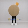 Custom Tan and Gold Round King Character Mascot Costume Adult Full Body Suit for Stage Performances Custom Tan and Gold Round King Character Mascot Costume Adult Full Body Suit for Stage Performances
