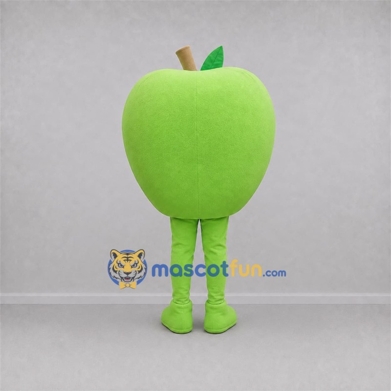 Custom Green Apple Mascot Costume Adult Full Body Suit for Food Festivals Custom Green Apple Mascot Costume Adult Full Body Suit for Food Festivals