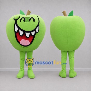 Custom Green Apple Mascot Costume Adult Full Body Suit for Food Festivals
