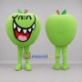 Custom Green Apple Mascot Costume Adult Full Body Suit for Food Festivals