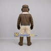 Custom Brown and Yellow Aviator Mascot Costume Adult Full Body Suit for Aviation Events Custom Brown and Yellow Aviator Mascot Costume Adult Full Body Suit for Aviation Events