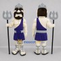 Custom Purple and Silver Sea King Mascot Costume Adult Full Body Suit for Fantasy Events