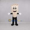 Custom Cream and Black Foot Mascot Costume Adult Full Body Suit for Health Events