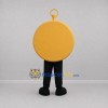 Custom White and Gold Compass Mascot Costume Adult Full Body Suit for Outdoor Events Custom White and Gold Compass Mascot Costume Adult Full Body Suit for Outdoor Events