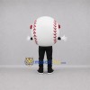Custom White and Red Baseball Mascot Costume Adult Full Body Suit for Sports Events Custom White and Red Baseball Mascot Costume Adult Full Body Suit for Sports Events