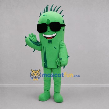Custom Green Cactus Mascot Costume Adult Full Body Suit for Garden Events