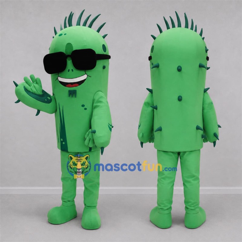Custom Green Cactus Mascot Costume Adult Full Body Suit for Garden Events Custom Green Cactus Mascot Costume Adult Full Body Suit for Garden Events