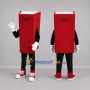 Custom Red and White Book Mascot Costume Adult Full Body Suit for Reading Events