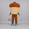 Custom Tan and Brown Acorn Mascot Costume Adult Full Body Suit for Nature Events Custom Tan and Brown Acorn Mascot Costume Adult Full Body Suit for Nature Events