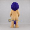 Custom Tan and Purple Lion Mascot Costume Adult Full Body Suit for School Events Custom Tan and Purple Lion Mascot Costume Adult Full Body Suit for School Events