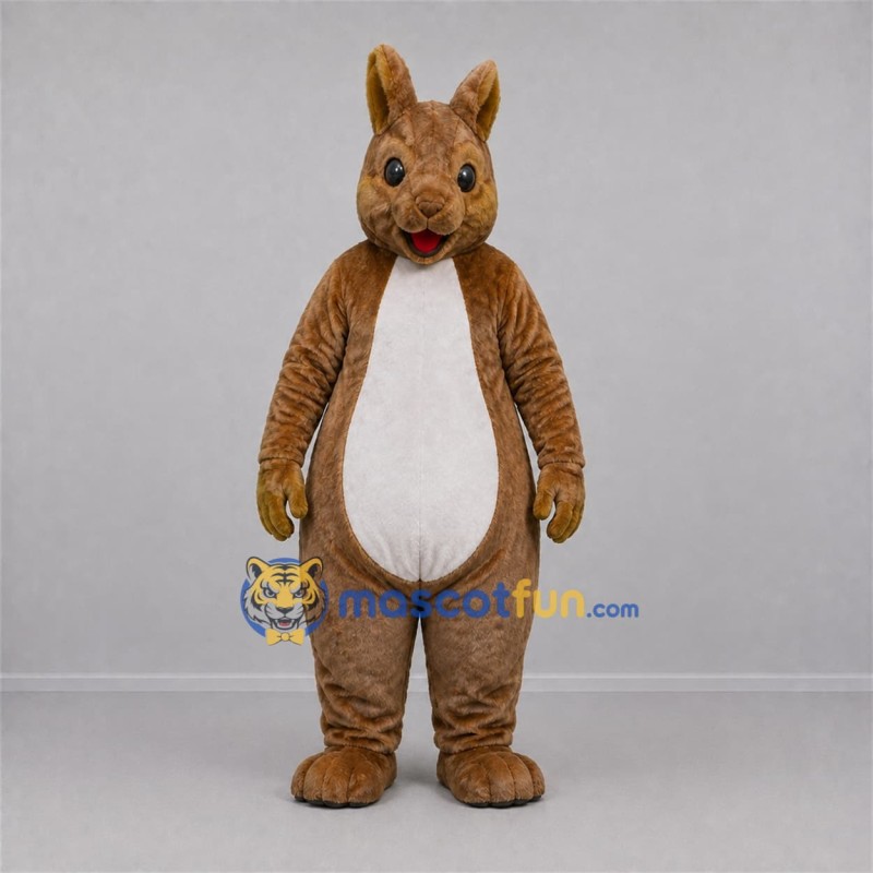 Custom Brown and White Squirrel Mascot Costume Adult Full Body Suit for Nature Events Custom Brown and White Squirrel Mascot Costume Adult Full Body Suit for Nature Events