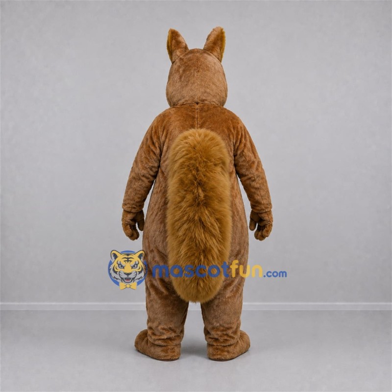 Custom Brown and White Squirrel Mascot Costume Adult Full Body Suit for Nature Events Custom Brown and White Squirrel Mascot Costume Adult Full Body Suit for Nature Events