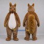 Custom Brown and White Squirrel Mascot Costume Adult Full Body Suit for Nature Events