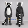 Custom Gray and White Ring-Tailed Lemur Mascot Costume Adult Full Body Suit for Wildlife Events Custom Gray and White Ring-Tailed Lemur Mascot Costume Adult Full Body Suit for Wildlife Events